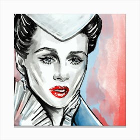 Scarlett, painting Canvas Print