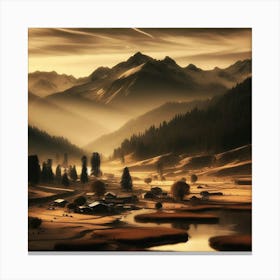 Mountain Landscape 3 Canvas Print