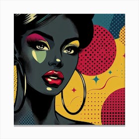 Kamilah Pop Black Woman Canvas Print