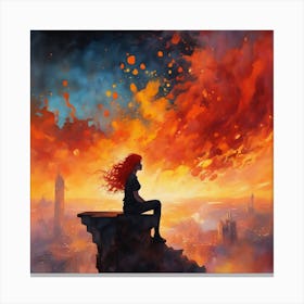 Sunset City Canvas Print