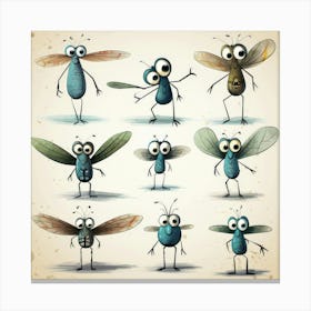 Cartoon Bugs Stampe su tela