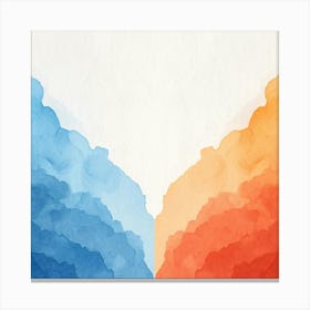 Abstract Watercolor Painting 6 Canvas Print