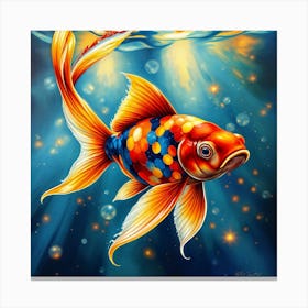 Koi Fish Ai Canvas Print