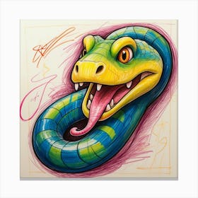 Snake Head 5 Canvas Print