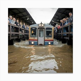 Submarine Mystery Train Canvas Print