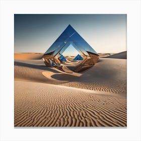 Sand Sculpture In The Desert 4 Canvas Print