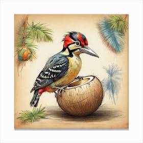 Woodpecker 7 Canvas Print