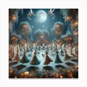 Nativity Scene paintings art print Canvas Print