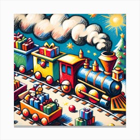 Super Kids Creativity:Christmas Train Canvas Print