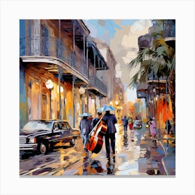 Rainy Day In New Orleans Canvas Print