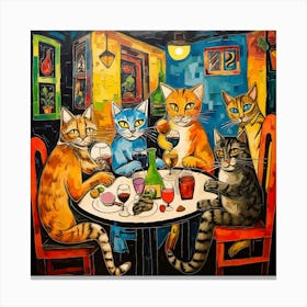 Meows Out Canvas Print