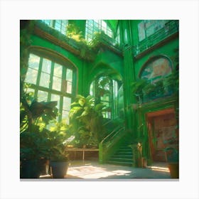 Green House Canvas Print