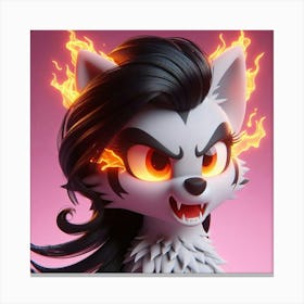 Vixen Flame Canvas Print