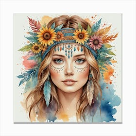 Bohemian Girl 1 Canvas Print