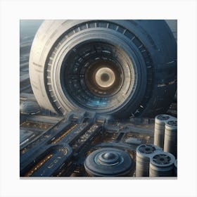 Futuristic City 77 Canvas Print