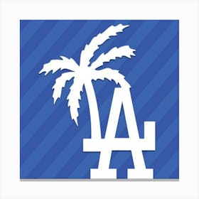 Los Angeles Dodgers Logo 9 Canvas Print