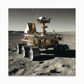 Rover On The Moon 7 Canvas Print