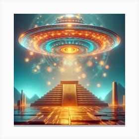 Alien Spaceship 6 Canvas Print
