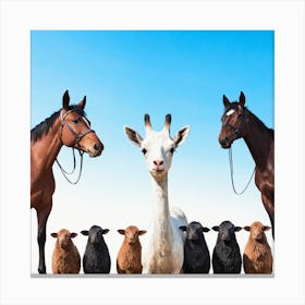 Herd Of Sheep Canvas Print