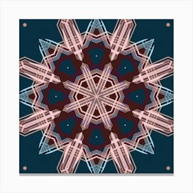 Abstract Psychedelic Mandala Canvas Print