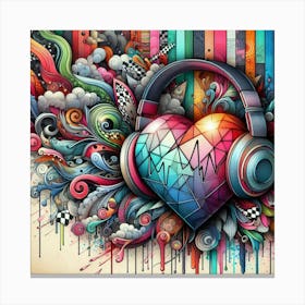 Heart Of Music 3 Canvas Print