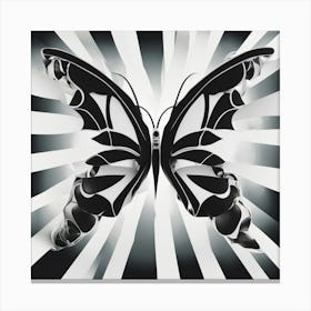 Black and White Abstract Art 87 Canvas Print