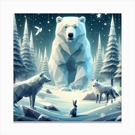 Giant bear Canvas Print