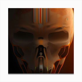 Skull Of A Robot Canvas Print