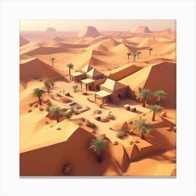 Desert Scene 2 Canvas Print