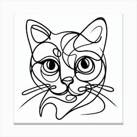 Cat Picasso style 1 Canvas Print