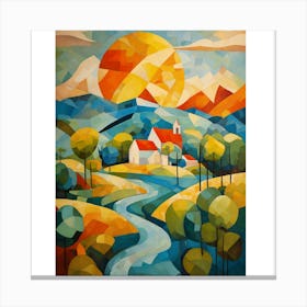 Abstract Landscape Painting Canvas Print