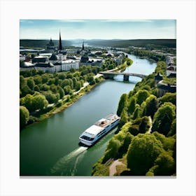 Architecture Tour Tourism River Capital Boat Skyline Scenic Vacancy Green Popular Road Wa (5) Canvas Print