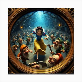 Snow White And The Seven Dwarfs 16 Canvas Print