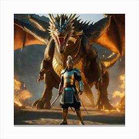 King Of Dragons Canvas Print