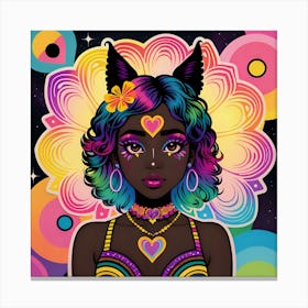 Psychedelic Girl 1 Canvas Print