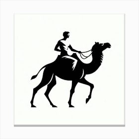 A man riding a camel 1 Canvas Print