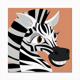 Bold Zebra Comic Art Print Leinwandbild