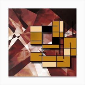 Squares And Triangles Canvas Print