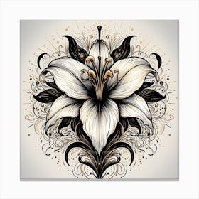 Lily flower 1 Canvas Print