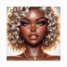 Sexy Black Girl 2 Canvas Print