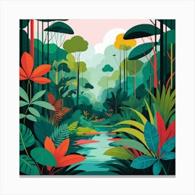 Tropical Forest 1 Canvas Print