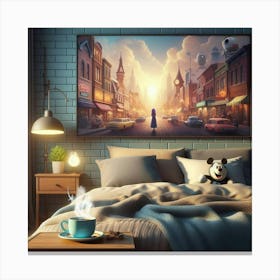 Disney City 1 Canvas Print