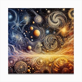 Universe In Space Canvas Print