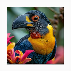 Colorful Cute Bird Canvas Print