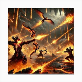 A Dynamic Scene Showcasing The Abilities Of The Fi Canvas Print