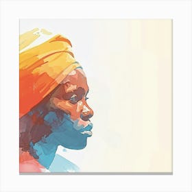 Portrait Of African Woman Canvas Print