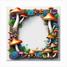 Frame Of Mushrooms Canvas Print