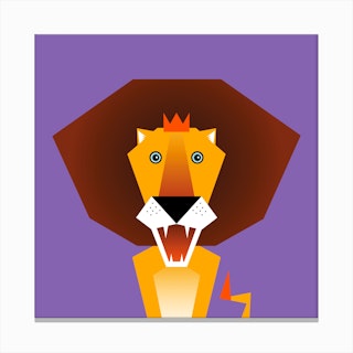 Kids Room Lion Canvas Print