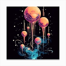 Space Spheres 1 Canvas Print