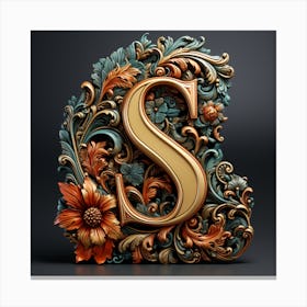 Letter S 2 Canvas Print